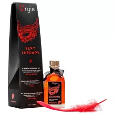 Orgie Sexy Therapy - massageolie set - aardbei