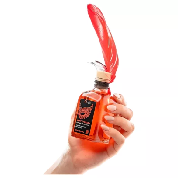 Orgie Sexy Therapy - massageolie set - aardbei
