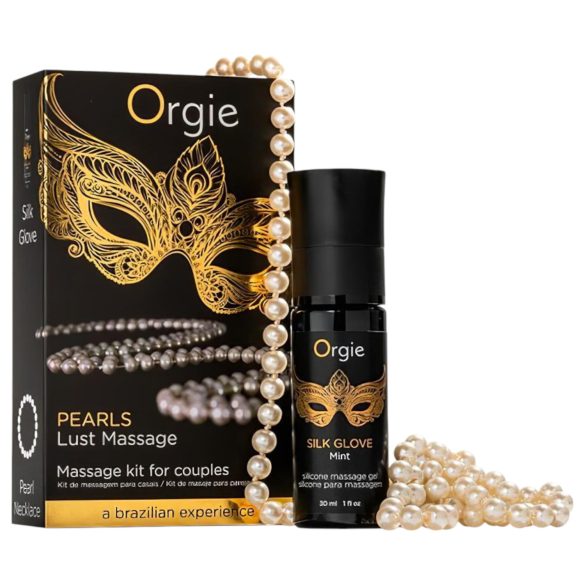 Orgie Pearls Lust - parelketting en massagegel (30ml)