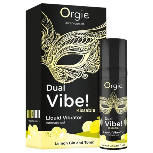 Orgie Dual Vibe - uniseks vloeibare vibrator - Gin Tonic (15ml)