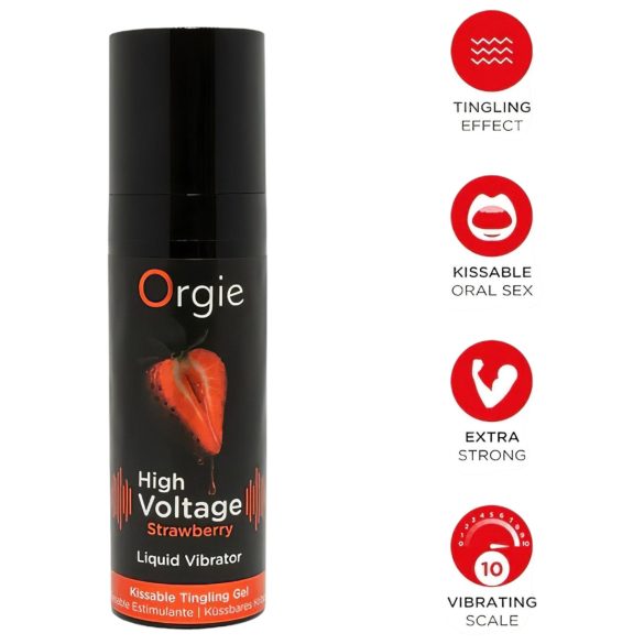 Orgie - vloeibare vibrator - aardbei - 15ml