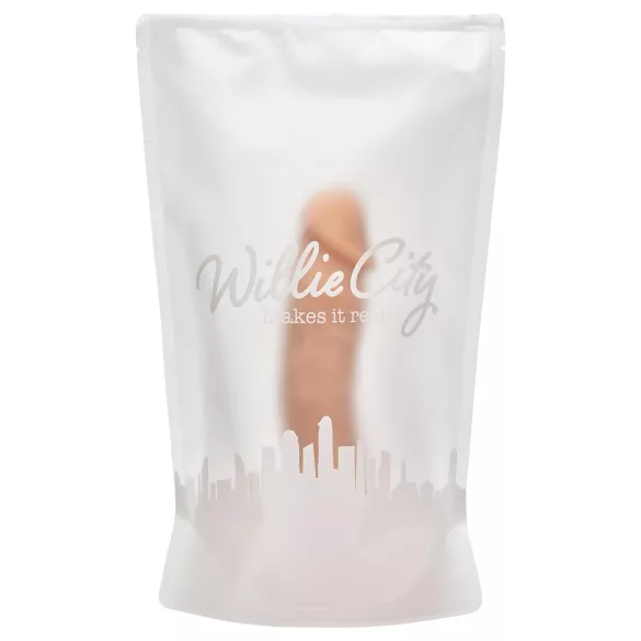 Willie City Luxe - levensechte siliconen dildo (huidskleur) - 23 cm