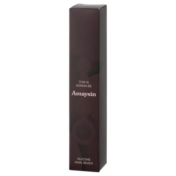 Amaysin - siliconen anaal kralenketting (zwart)