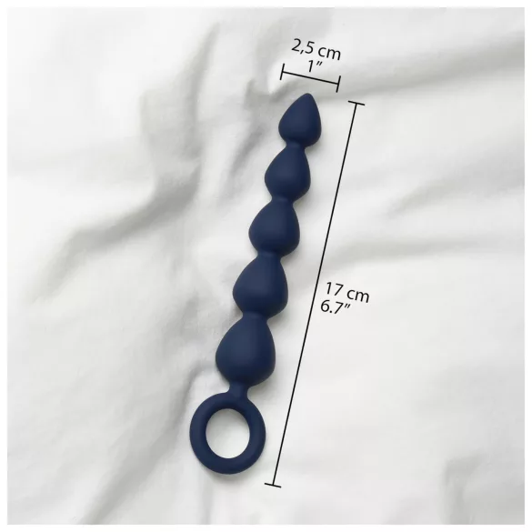 Amaysin - siliconen anaal kralenketting (zwart)