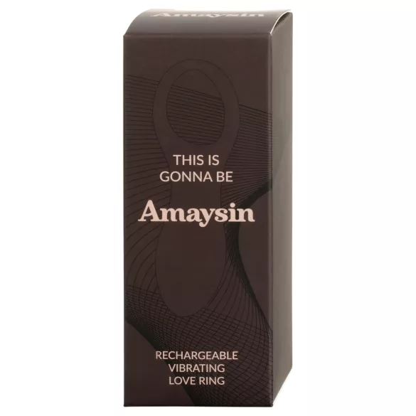 Amaysin - oplaadbare vibrerende penisring (blauw)