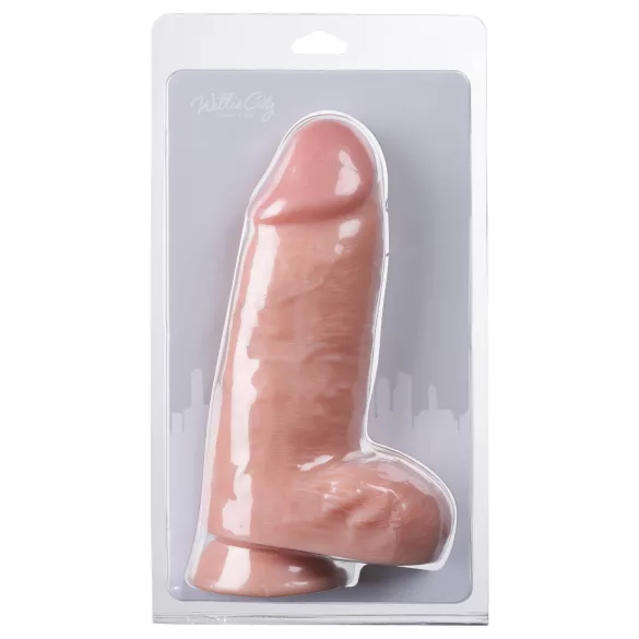 Willie City - dikke, levensechte dildo (huidskleur) - 24,5 cm