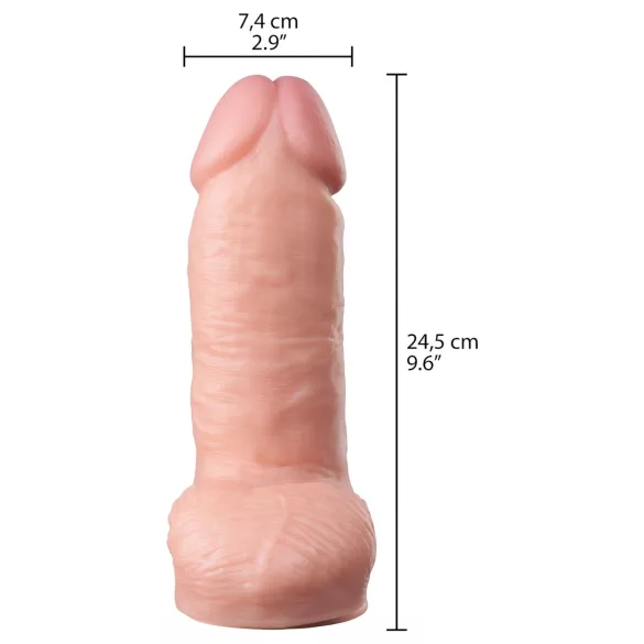 Willie City - dikke, levensechte dildo (huidskleur) - 24,5 cm