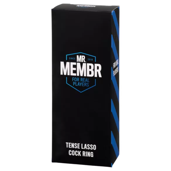 MR.MEMBR Tense - verstelbare lasso penisring (zwart)