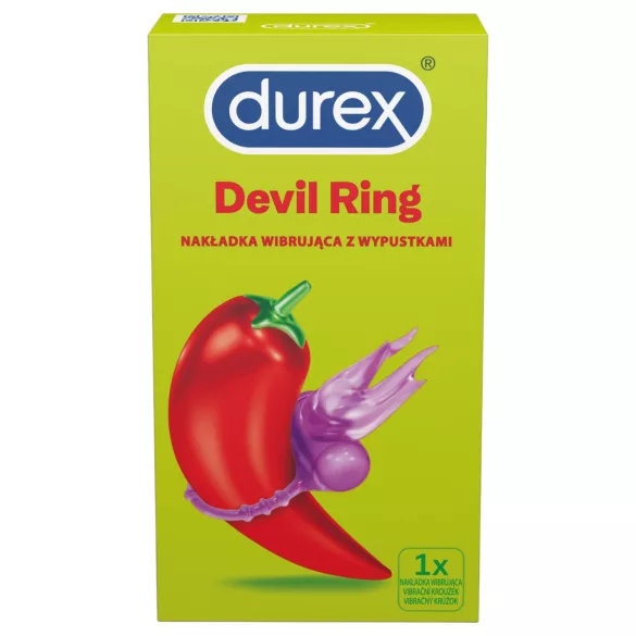 Durex Little Devil - vibrerende penisring - siliconen - paars