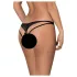 Obsessive Picantina - damesstring met dubbele bandjes - zwart - L/XL