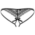 Obsessive Picantina - damesstring met dubbele bandjes - zwart - L/XL