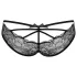 Obsessive Frivolla - pikante kanten slip voor dames - zwart - L/XL