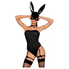 Obsessive - bunny kostuum - sexy outfit - zwart - L/XL