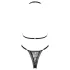 Obsessive Xenita - transparant patroon bh set (grijs) - L/XL