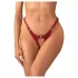 Obsessive Inferro - open string - verstelbaar - leerlook - rood