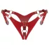 Obsessive Inferro - open string - verstelbaar - leerlook - rood