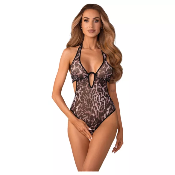 Obsessive Addia - luipaardprint open body