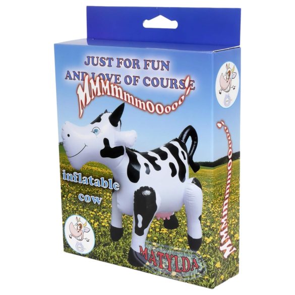 Matylda - opblaasbare sekspop koe - realistisch latex wit