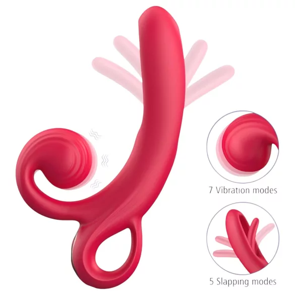 Sweet Play - rabbit vibrator - clitorisstimulatie - siliconen rood