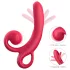 Sweet Play - rabbit vibrator - clitorisstimulatie - siliconen rood