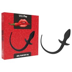 Wild Play - anale plug met staart - zwart