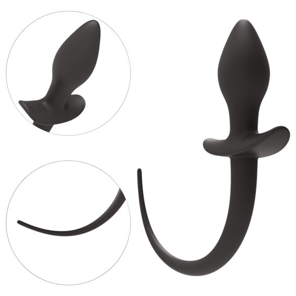 Wild Play - anale plug met staart - zwart