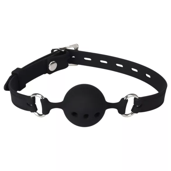 Wild Play - siliconen ballgag - zwart