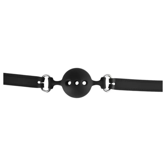 Wild Play - siliconen ballgag - zwart