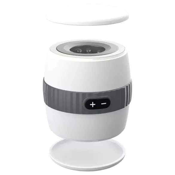 Erospace Men's Play - discrete vibrerende masturbator voor mannen (wit)