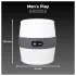Erospace Men's Play - discrete vibrerende masturbator voor mannen (wit)
