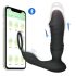 Men's Play - slimme, duwende anaalvibrator (zwart)