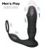 Men's Play - slimme, duwende anaalvibrator (zwart)