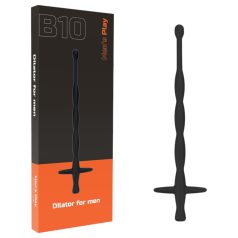 Men's Play - siliconen dilator (zwart)