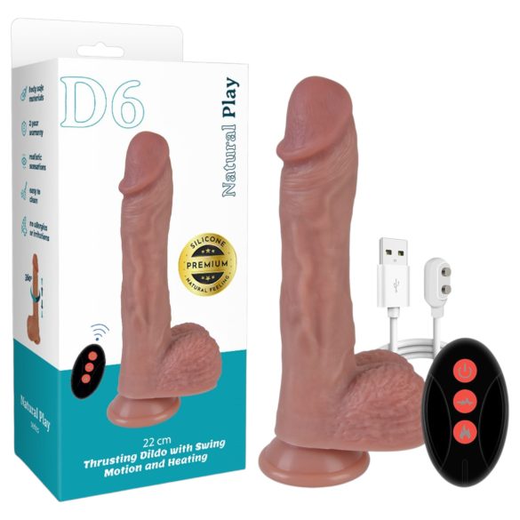 Natural Play - draaiende stootvibrator (natuurlijk)