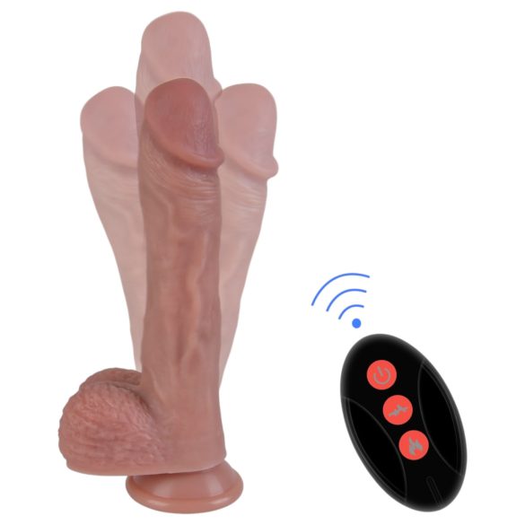 Natural Play - draaiende stootvibrator (natuurlijk)