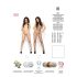 Passion BS001 - open net catsuit - wit - S-L