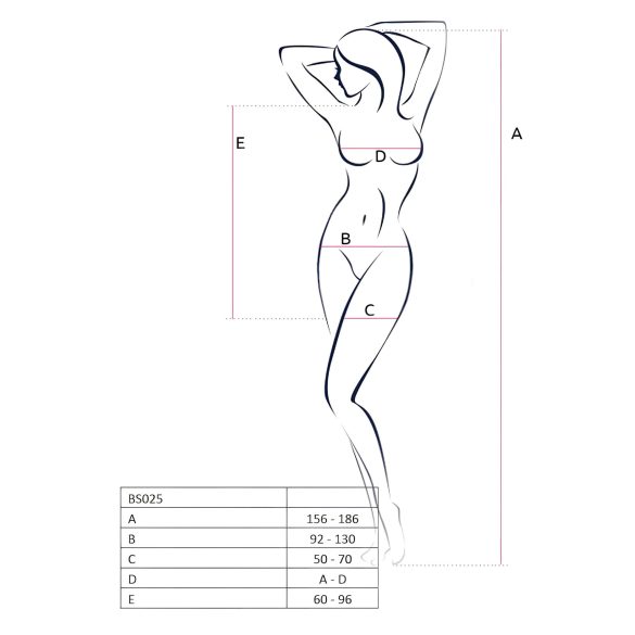 Passion BS025 - lange mouwen minijurk - zwart - S-L