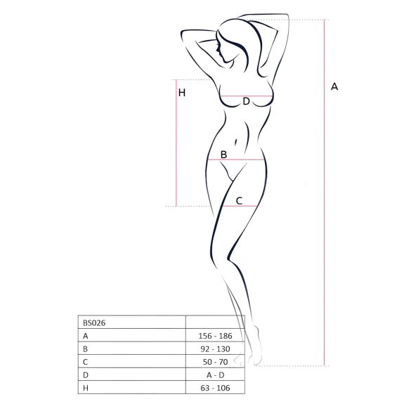 Passion BS026 - minijurk met bandjes - wit - S-L