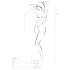 Passion BS035 - open neglige body met bandjes - wit - S-L