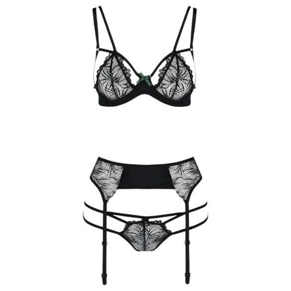 Passion Floris - lingerie set - zwart
