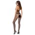 Passion BS048 - open bodystocking met netstof en halternek - zwart - S-L