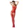 Passion BS050 - lingerie set - hartjes en bloemenmotief - rood - S-L