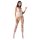 Passion BS058 - open bikini catsuit - wit netstof - S-L