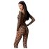 Passion BS077 - Lange mouwen net catsuit (zwart) - S-L
