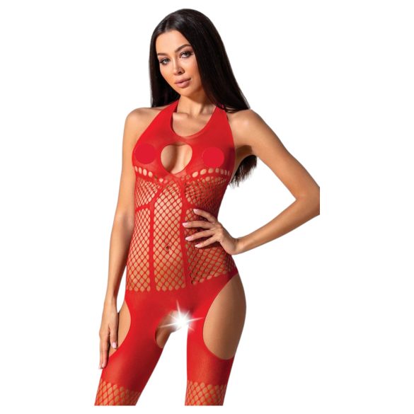 Passion BS079 - net lingerieset - rood - S-L