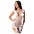 Passion BS082 - lingerieset zonder mouwen - kant en netstof - wit (S-L)
