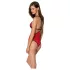 Passie Pioen - body met zijuitsnijding (rood)