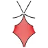 Passie Pioen - body met zijuitsnijding (rood)