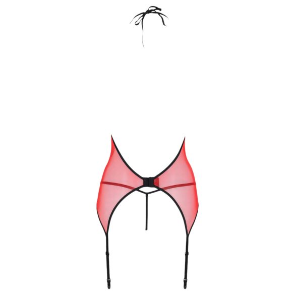 Passion Peonia - lingerie set - top en string - rood