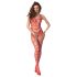 Passion BS102 - open bodystocking - netstof - rood - S-L